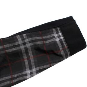 Burberry Black Check Sleeves Crewneck Sweatshirt 7
