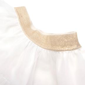 Mi Mi Sol White & Gold Embroidered Tulle Skirt 4