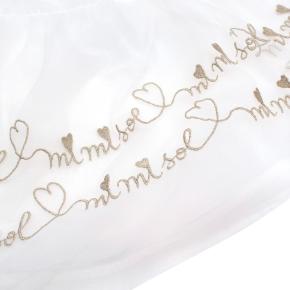 Mi Mi Sol White & Gold Embroidered Tulle Skirt 5