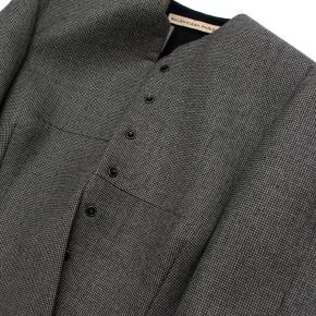 Balenciaga Wool Houndstooth Structured Crop Jacket 7