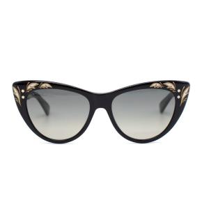 Gucci Black Cat Eye Mother of Pearl Embellished Sunglasses 2