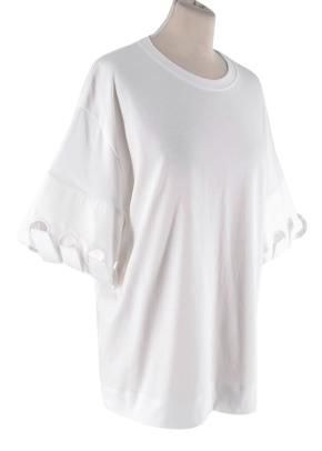 Victoria Victoria Beckham Satin Ribbon Trimmed Oversize T-shirt 2