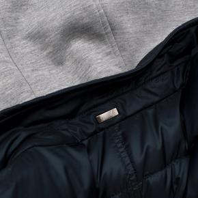 Herno Navy Hooded Hybrid Quilted Jacket 10