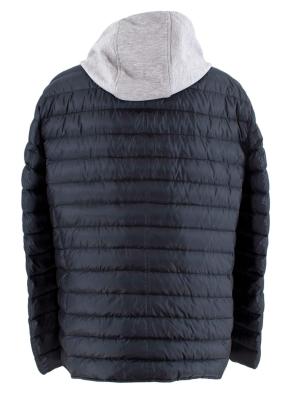 Herno Navy Hooded Hybrid Quilted Jacket 3