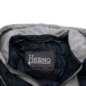Herno Navy Hooded Hybrid Quilted Jacket 4