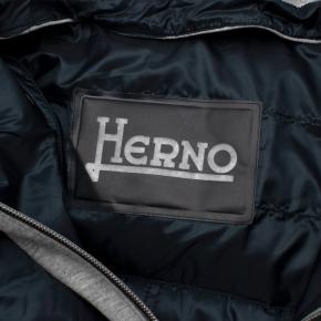 Herno Navy Hooded Hybrid Quilted Jacket 5