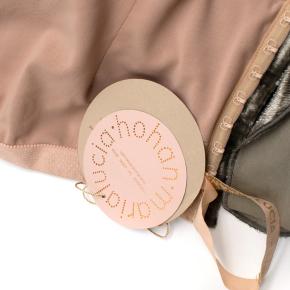 Maria Lucia Hohan Amaris Khaki Lurex Velvet One Shoulder Gown 4