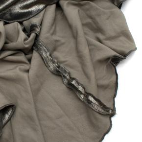 Maria Lucia Hohan Amaris Khaki Lurex Velvet One Shoulder Gown 8