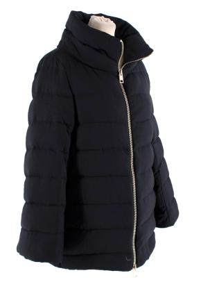 Herno Black Twill Padded Quilted Jacket 2
