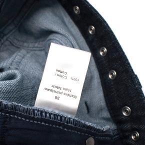 Sonia Rykiel Mid-Wash Wide Leg Denim Jeans with Crystal Waistband 7