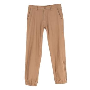 Gucci Tan Cotton Twill Embroidered Pocket Chino Trousers 2