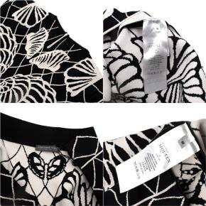 Alexander McQueen Black & White Shell Intarsia Knit Top & Skirt 9