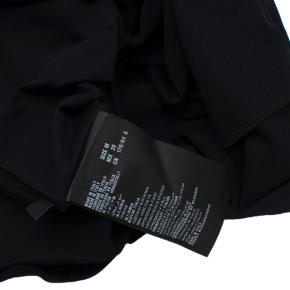 Prada Navy Cotton T-Shirt with Crystal Embellished Shoulder 7