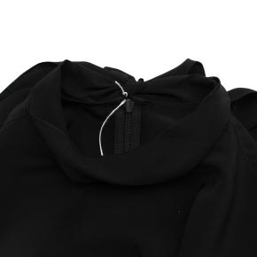 Red Valentino Black Silk Crepe Ruffled Blouse 4