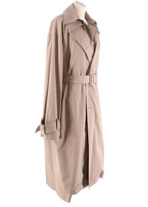 Rokh Beige Gabardine Double-Layered Trench Coat 2