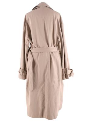 Rokh Beige Gabardine Double-Layered Trench Coat 3