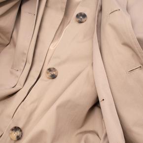 Rokh Beige Gabardine Double-Layered Trench Coat 9