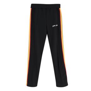 Palm Angels Black Rainbow Side Straps Track Pants 2