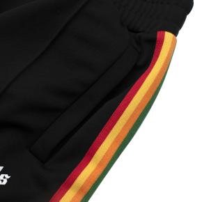 Palm Angels Black Rainbow Side Straps Track Pants 5
