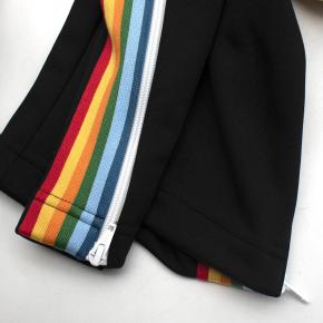 Palm Angels Black Rainbow Side Straps Track Pants 7