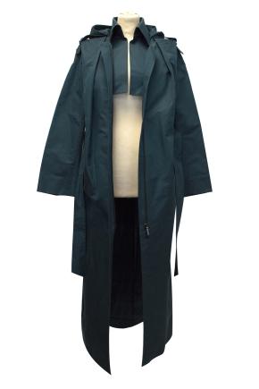Brioni Blue Long Trench Coat 4