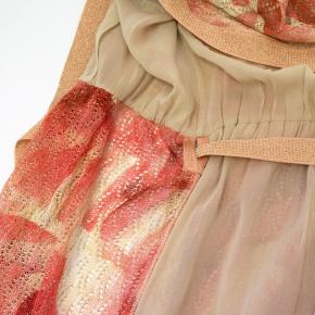 Missoni Peach and Gold Lame Knee Length Wrap Dress 6