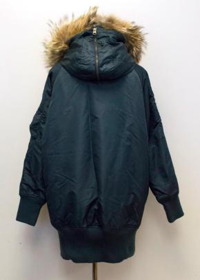 I. Spiewak & Sons Padded Navy Jacket with Coyote Fur Trim 4