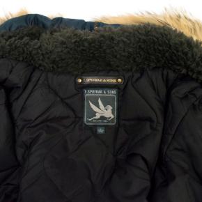 I. Spiewak & Sons Padded Navy Jacket with Coyote Fur Trim 7