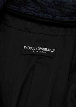 blue houndstooth silk-blend coat 8