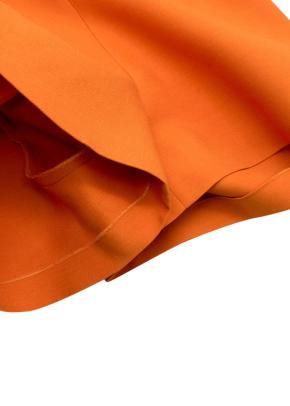 Orange Wool & Silk V Logo Shorts 4