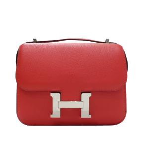 red Epsom leather Mini Constance 18 bag PHW 13