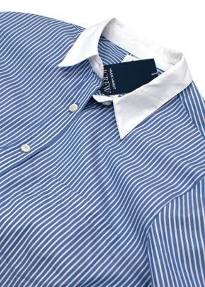 Blue & White Striped Shirt 9
