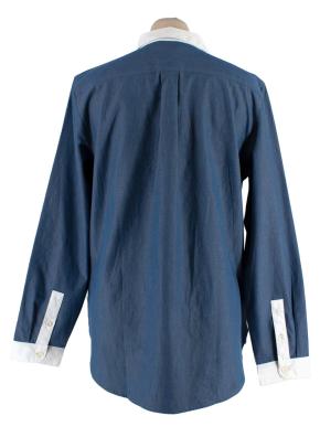 Navy White Collar  Shirt 3