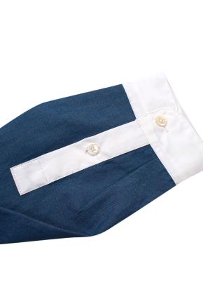 Navy White Collar  Shirt 9