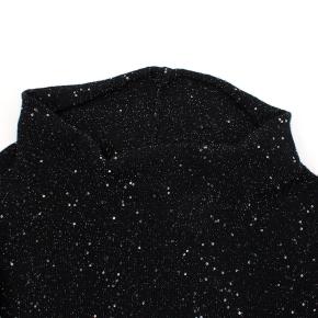 Sequin Polo Neck Silk Blend Knit Jumper 4