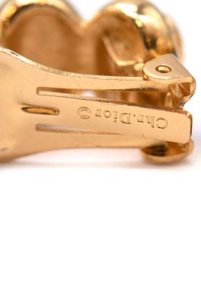 Vintage Crystal Embellished Huggie Earrings 7