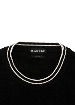 Tom Ford Black Silk & Cotton Knitted Jumper 4