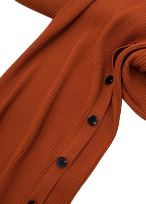 Rib Knit Polo Midi Dress 7