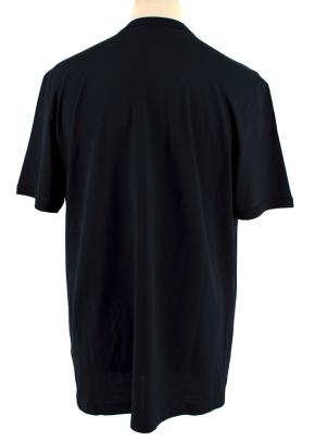 Crew Neck Black Cotton T-Shirt 3