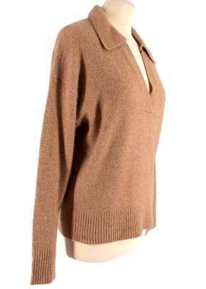 J Crew Brown Wool V-neck Jumper 2