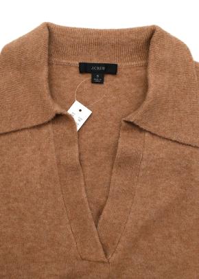 J Crew Brown Wool V-neck Jumper 5