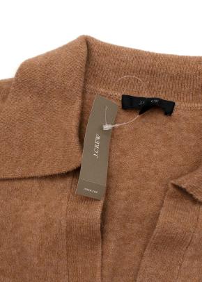 J Crew Brown Wool V-neck Jumper 3