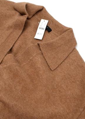 J Crew Brown Wool V-neck Jumper 8