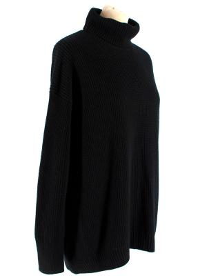 J Crew Black Cotton Turtleneck Jumper 2
