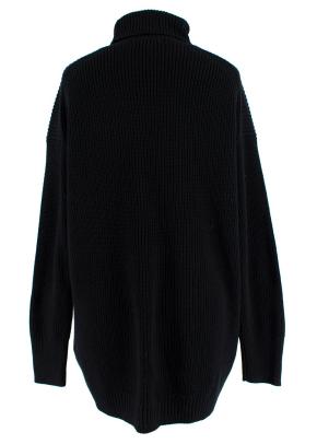 J Crew Black Cotton Turtleneck Jumper 3
