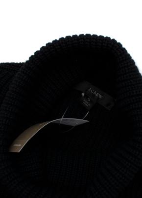 J Crew Black Cotton Turtleneck Jumper 8