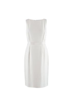 Cream Sleeveless Midi Dress 2
