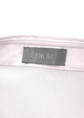 White Cotton Long Sleeve Shirt with CD Poppers 10