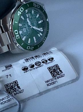 TAG Heuer Green Aquaracer 43mm Calibre 5 Automatic Men's Watch 7