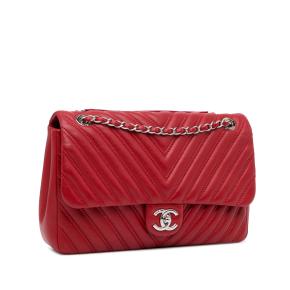 Lambskin Chevron Jumbo Double Flap Bag 2